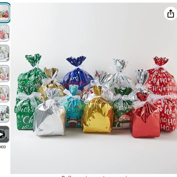38pcs Christmas Gift Boxes-Small Christmas Bags,18 Premium Design Assorted Color - Picture 1 of 7